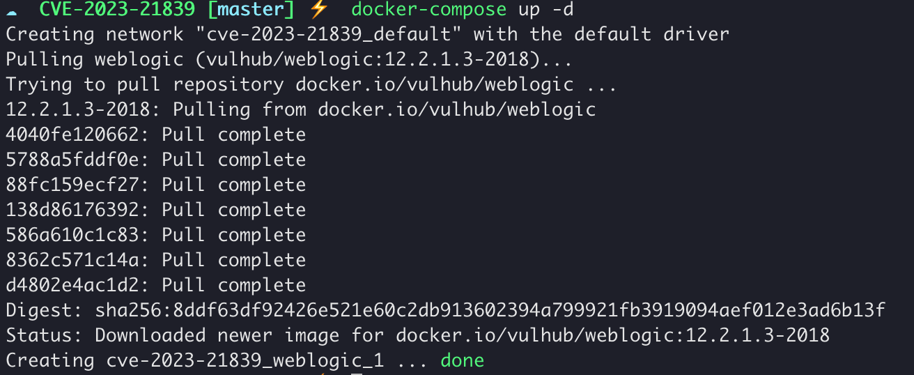 启动docker环境